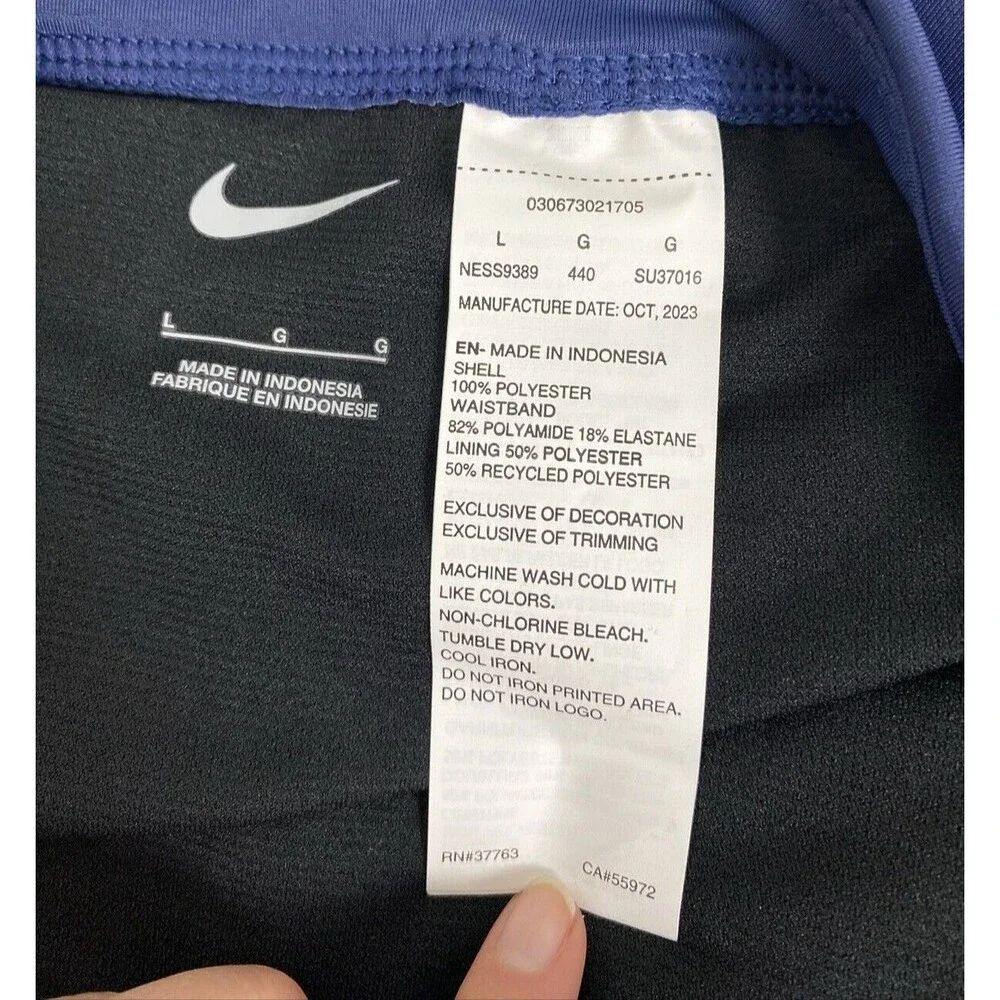 Nike Sports Shorts Swim Board Size L Midnight Navy Blue Women’s Pull On